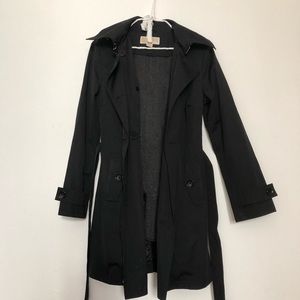 Michael Kors Black Trench/ Rain Coat